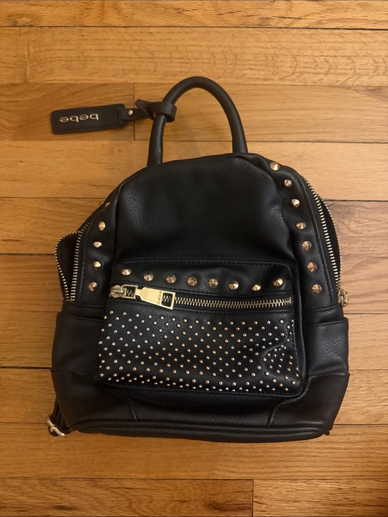 bebe studded mini backpack MCM Stark Boo Visetos Logo Leather Bag Pink you can sling the slender straps over your shoulder for a more street MCM Pre-Owned 2000s Mini Studded